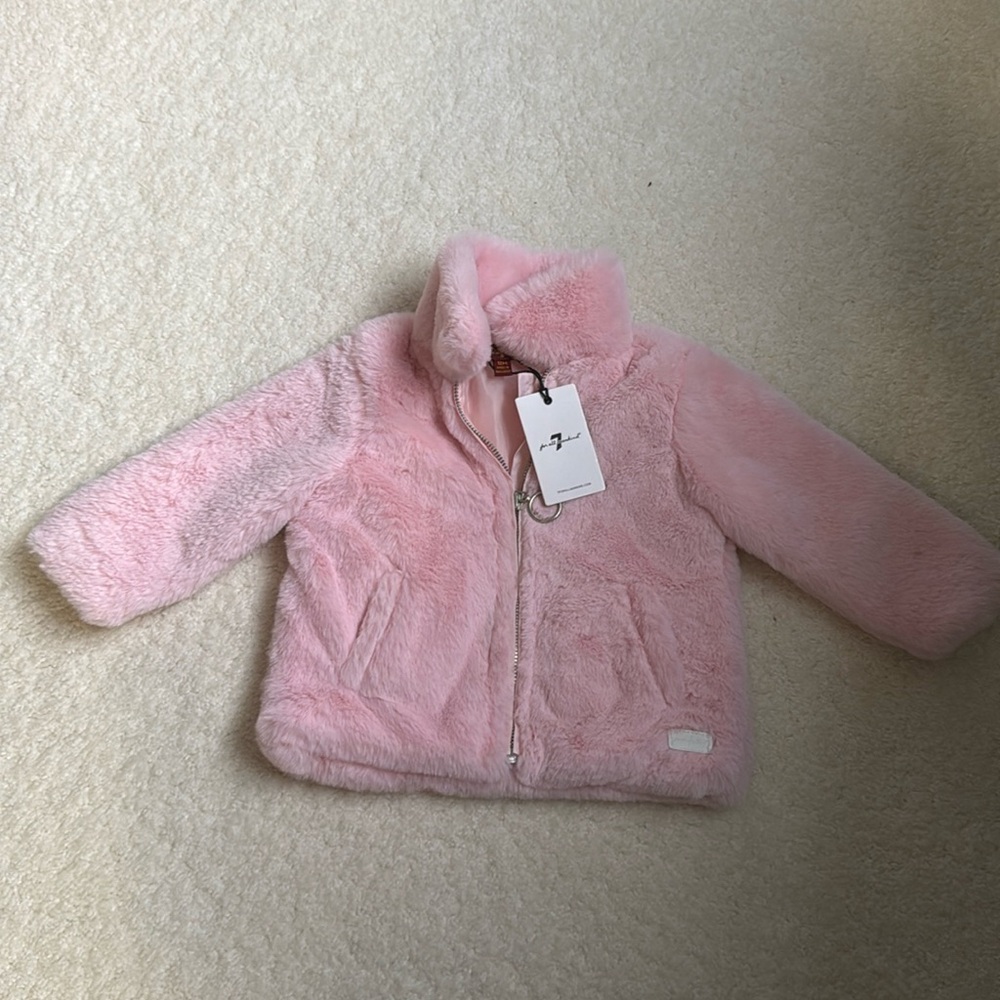 12 month pink fur coat